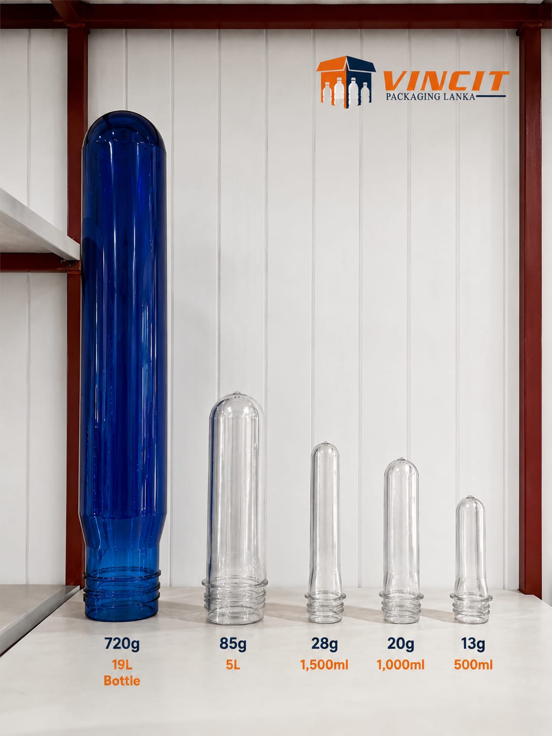 PET Water Bottle Preforms Range